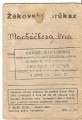 Žákovský průkaz - obchodní akademie Brno 1941