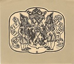 Ex libris Fr. Cinner (Hornická heraldika) - O. Karel