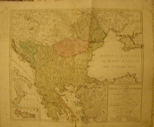 Osmánská říše - Turecko - stará mapa