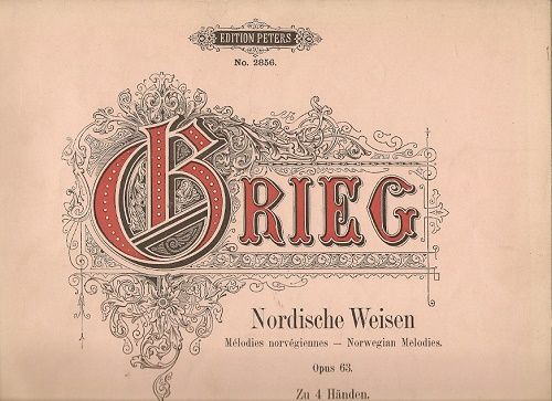 Nordische Weisen, opus 63 - E. Grieg - klavír pro čtyři ruce