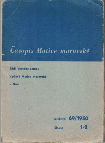 Časopis - Matice moravská 1-2/1950