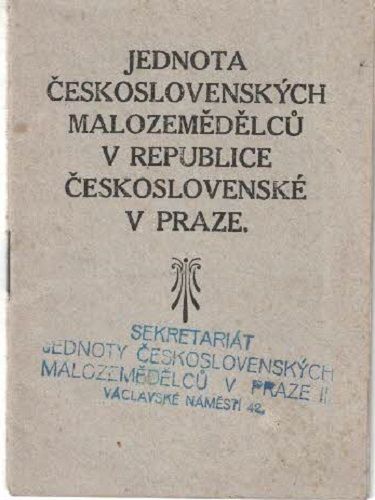 Jednota československých malozemědělců v republice Československé