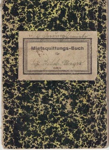 Mietsquittungs-Buch - Nájemní knížka