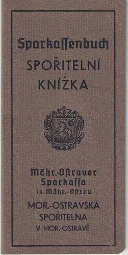 Sparkassenbuch - Spořitelní knížka Moravská Ostrava