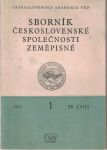 Sborník Československé společnosti zeměpisné 1 - 4/1953
