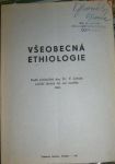 Všeobecná ethiologie - Dr. V. Jelínek