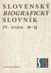 Slovenský biografický slovník IV. - M - Q