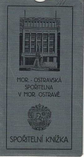 Spořitelna Moravská Ostrava - obal na spořitelní knížku