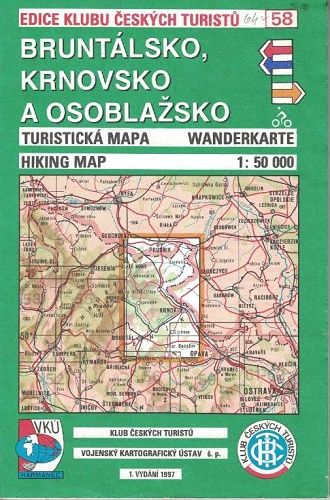 Bruntálsko, Krnovsko a Osoblažsko - turistická mapa