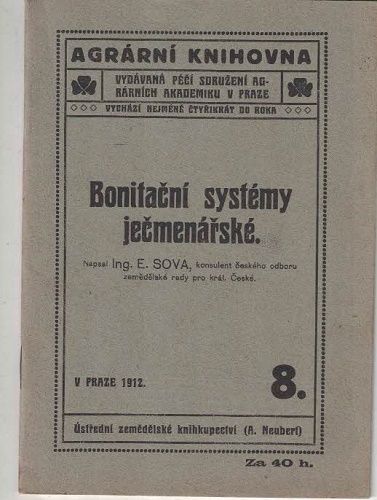 Bonitační systémy ječmenářské - E. Sova