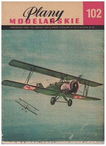 Plany modelarskie 102 - První polský školní letoun BM-2