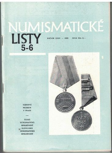 Numismatické listy 1-6/1980 - kompletní ročník