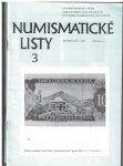 Numismatické listy 1-6/1992 - kompletní ročník