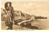 General View and Lady with Faldetta - Malta