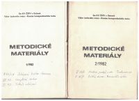 Šachy - metodické materiály 1 a 2/1982 