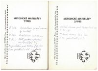 Šachy - metodické materiály 1 a 2/1985