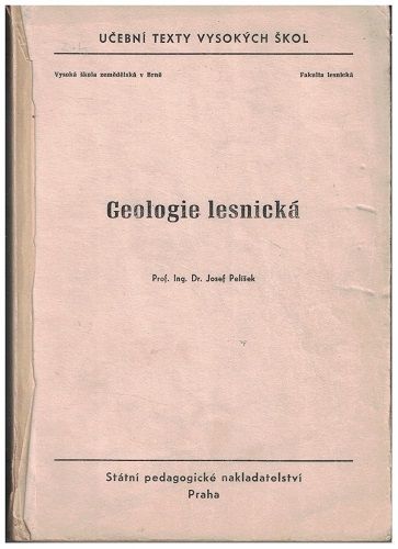 Geologie lesnická - ing. Josef Pelíšek
