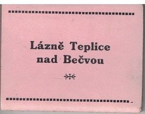 Lázně Teplice nad Bečvou - leporelo