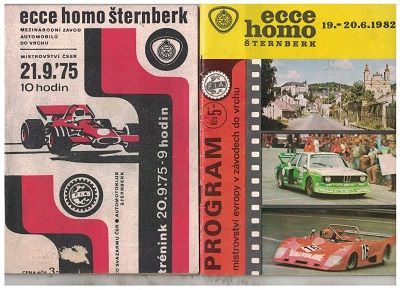 Ecce homo Šternberk 1975 a 1982 - programy ME závodů do vrchu