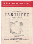 Beskydské divadlo sezóna 1946-47 (Hranice) - Program komedie Tartuffe - J. Moliere