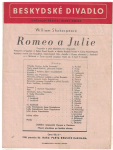 Beskydské divadlo sezóna 1949-50 (Nový Jičin) - Program Romeo a Julie 