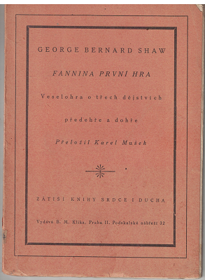 Fannina první hra - G. B. Shaw