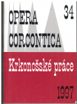Opera Corcontica 34 - Krkonošské práce 1997