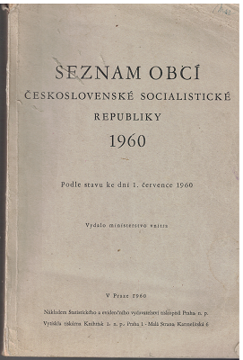Seznam obcí ČSSR 1960