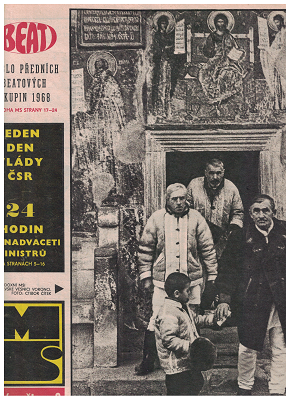 Mladý svět 8/1968 - tablo předních beatových skupin