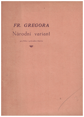 Národní variant (flétna a klavír) - Fr. Gregora