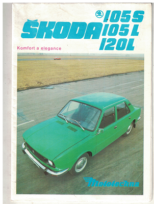 Škoda 105 S, 105 L, 120 L - reklamní plakát Mototechna