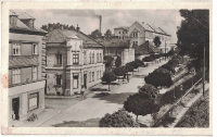 Bruntál - nádražní ulice 1952