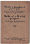 Kulturní a školský program - Československá národní demokracie 1919