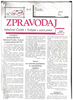 Zpravodaj Sdružení Čechů z Volyně a jejich přátel 1993 - 2000 - 62 kusů
