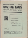 Časové spisky lesnické 3/1947 - F. Budín