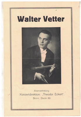 Walter Vetter - upoutávka na koncert