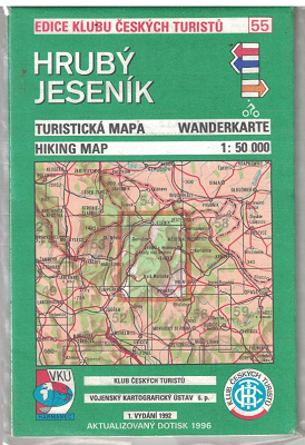 Hrubý Jeseník - turistická mapa