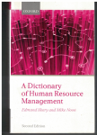 A Dictionary of Human Resource Management - Heery, Noon