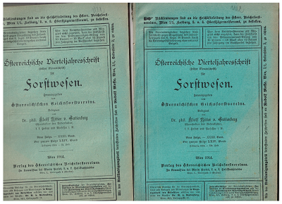 Oesterreichische Vierteljahresschrift fur Forstwesen II. a III. 1914