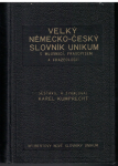 Velký německo-český slovník Unikum - K. Kumprecht