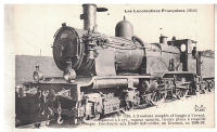 Les Locomotives Francaises - Machine N. 1760 - Parní lokomotiva